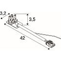 SLV Conector RETRO CON 4P001 4 polos, blanco