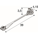 SLV Conector RETRO CON 6P101 6 polos, blanco