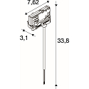 SLV Adaptador BATTEN INDUSTRY C+P, blanco