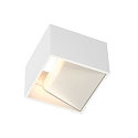 Luminaria de pared LOGS IN angular, blanco