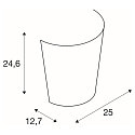 SLV Luminaria de pared BASKET E27, satinado, gris plateado