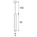 SLV Luminaria colgante HELIA 40 PD versi�n incorporada, negro