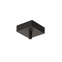 Roseta de techo para GLENOS angular, con alivio de tensi�n, negro mate