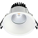 recessed luminaire VELIA round IP44, white matt dimmable 11W 3000K