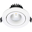 recessed luminaire VELIA TILT round IP44, white matt dimmable 11W 2700K