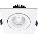 recessed luminaire VELIA TILT square IP44, white matt  11W 650lm 2700K