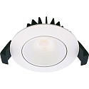 recessed luminaire VELIA LOW PROFILE round IP44, white matt dimmable 5,5W 340lm 4000K
