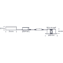 SLV Luminaria empotrable VELIA redondo, juego de 6 IP54, blanco mate  7W 850lm 1800|3000K