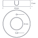 SLV ring for ALINA G2, white matt