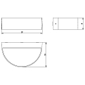 ACB Luminaria de pared para exteriores AYSEL Arriba-Abajo IP54, antracita 