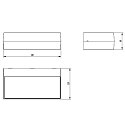 ACB Luminaria de pared para exteriores DRACO Arriba-Abajo IP54, antracita 