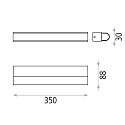 ACB Luminaria de pared TESLA 16/3834-35 IP44, cromo, �palo, blanco 