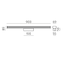 ACB Luminaria de espejo DUNE 16/3992-90 IP44, cromo, �palo
