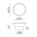ACB Luminaria de pared para exteriores YES 16/3993 IP65, blanco