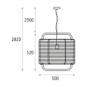 ACB pendant luminaire CORDA 50 E27 IP20, black 