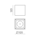ACB Luminaria de techo para exteriores HAMAL 2081 IP65, antracita