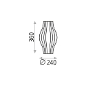 Table lamp MIRTA 3054/35, 36cm, E27 max. 20W, with cord switch, stone