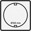 Agujero de campo vac�o 68mm