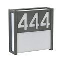 N�meros de casa TYPE NO 6401 ya est� hecho, grabado por l�ser, antracita mate