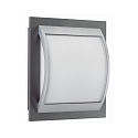 Luminaria de pared y techo TYPE NO 6202 grande E27 IP44, antracita, plata regulable