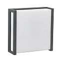 N�mero de casa iluminado TYPE NO 6401 sin pantalla, cuadrado IP44, antracita regulable