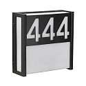 N�meros de casa TYPE NO 6400 ya est� hecho, grabado por l�ser, negro mate