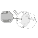 CASAMBI Atenuador de intensidad de luz con Bluetooth DENBT230-300 RECESSED controlable por Bluetooth