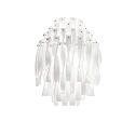 Luminaria de pared AP AURA E27 IP20, cromo, blanco regulable