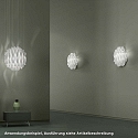 Luminaria de pared AP AURA E27 IP20, cromo, claro regulable