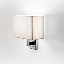 Luminaria de pared AP CLAVIUS E14 IP20, cromo, blanco regulable