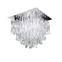 Luminaria de techo PL AURA GR E27 IP20, cromo, claro regulable