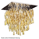 Luminaria de techo PL AURA PX E27 IP20, cromo, claro regulable
