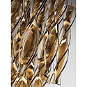 Luminaria de techo PL AURA PX E27 IP20, marr�n, cromo, transparente regulable