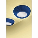 Luminaria de techo BELL 060 E27 IP20, azul regulable