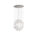Luminaria colgante SP AURA 45 E27 IP20, cromo, blanco regulable