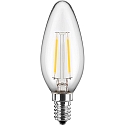 HWH Filamento luminoso en forma de vela C35 conmutable E14 4,5W 470lm 2700K 300� CRI > 90 