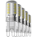 HWH L�mpara con base de clavija juego de 5 G9 2,6W 320lm 3000K 300� 
