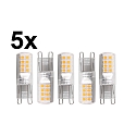 HWH L�mpara con base de clavija juego de 5 G9 2,6W 320lm 3000K 300� 