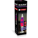 L�mpara LED de lava IP20, p�rpura, rosado, plata 