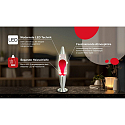 HWH L�mpara LED de lava IP20, claro, rojo, plata 