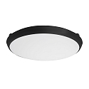 Luminaria de pared para exteriores MAKIRA � 35CM redondo, CCT Switch, resistente a los impactos, arqueado IP65, negro regulable