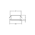 Brumberg LED light point, IP44, � 3.25cm, Plug&Play 350mA, 1.2W 3000K 70lm 30�, chrome