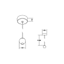 Brumberg pendant luminaire IP40, transparent 