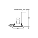 Brumberg recessed luminaire ITANSA R round, rigid GU10 IP54, black dimmable
