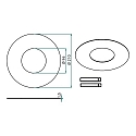 Brumberg Reducing ring with outer � 15cm, black