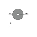 Brumberg acoustical element SILENTIUM (SMOOTH) 89.5CM round, symmetrical, sage green