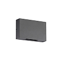 Luminaria de pared para exteriores DOUBLE ANGLE ADJUST Arriba-Abajo, ajustable IP65, antracita