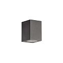 Luminaria de pared para exteriores abajo, angular GU10 IP65, antracita