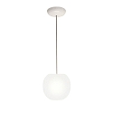 Luminaria colgante ACAI 16 de 1 llama E27 IP20, mate, blanco opalino regulable
