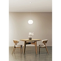 Casablanca pendant luminaire ACAI 26 1 flame E27 IP20, mat, opal white dimmable